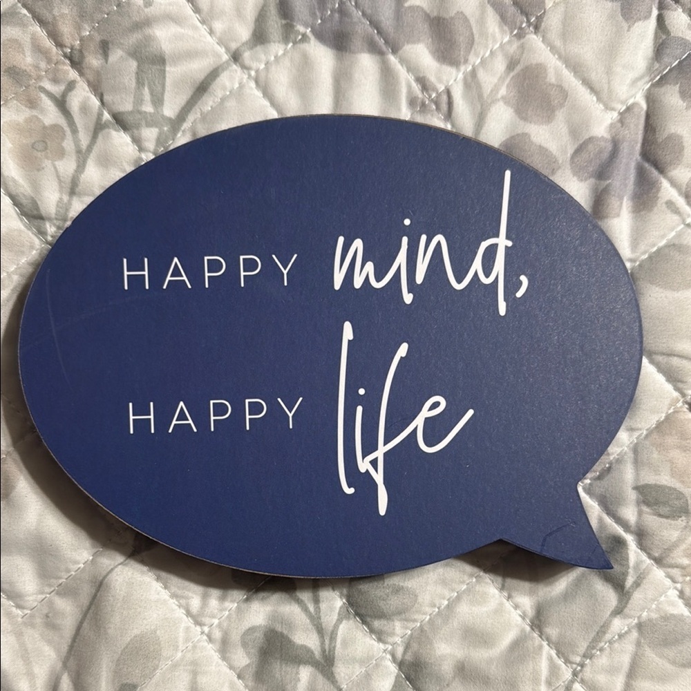 6/$20 Blue Speech Bubble Wall Decor